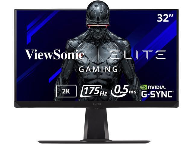 ViewSonic ELITE XG320Q 32 Inch 1440p QHD Gaming Monitor with 175Hz, 0.5ms, HDR 600, G-Sync Compatible, 99% Adobe RGB, HDMI, DisplayPort, and.