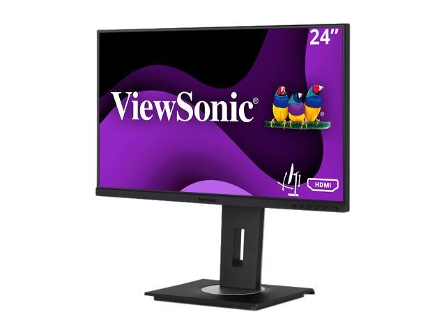 ViewSonic - VG2448A 23.8" IPS LCD FHD Monitors (DisplayPort VGA, USB, HDMI) - Black - image 3