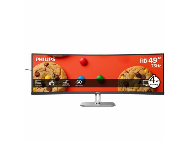Philips 49B2U5900C 49' Dual QHD Curved Monitor, 5120 x 1440, 32:9 SuperWide, USB-C 100W Power Delivery, Smart KVM, Gigabit Ethernet, DisplayHDR...