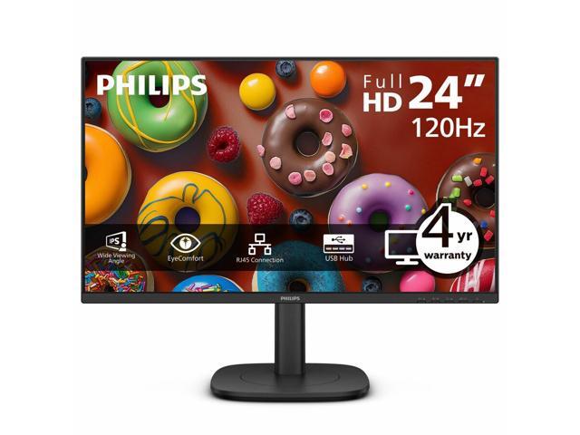 Philips 24B2U3301 23.8' Full HD IPS Monitor, USB-C Docking with 90W PD, USB Hub, Ergonomic Stand, HDMI & DisplayPort, ENERGY STAR, EPEAT Certified,.