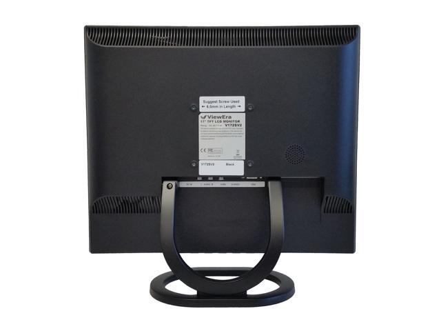 ViewEra V172SV2 Black 17' LCD/LED Video Computer Monitor, 250cd/m2, 1000:1, Composite Video, S-Video, D-Sub