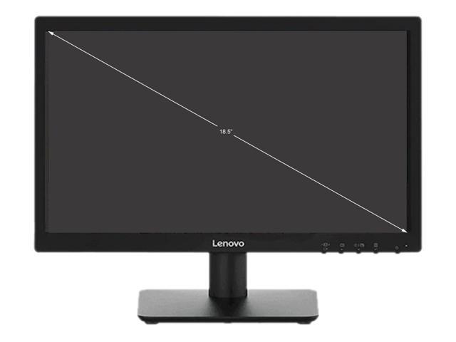 Lenovo D19-10 19' (18.5 Viewable) 61E0KAR6US 1366 x 768 WLED 60 Hz D-Sub, HDMI Monitor, TN