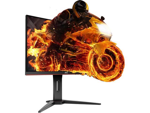 AOC Gaming C27G1 27' curved gaming monitor, Full HD 1920x1080, 1800R curved VA panel, 1ms (MPRT), AMD FreeSync, 144Hz, 3-sided frameless, Height.