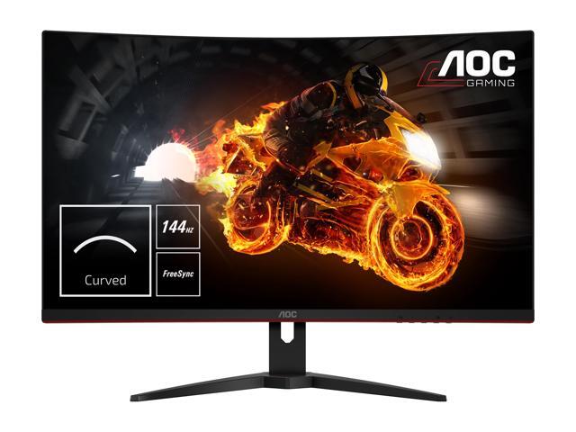 AOC Gaming C32G1 31.5' curved gaming monitor, Full HD 1920x1080, 1800R curved VA panel, 50M:1 DCR, 1ms (MPRT), AMD FreeSync, 144Hz, 3-sided...