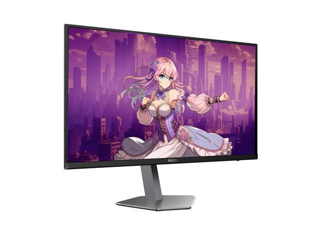 AOC - 27" QD OLED 240Hz 0.03ms Gaming Monitor - Black/Purple - image 3