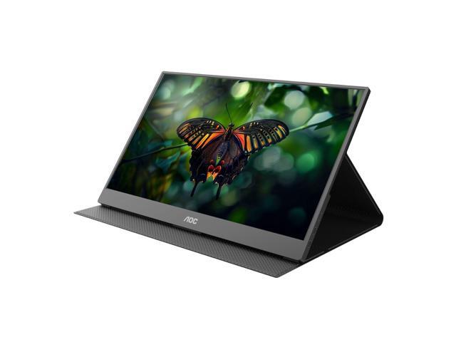 AOC - 16T15 15.6" IPS Portable Monitor, FHD, 1920x1080, 60Hz, 5Ms, USB-C,Carry Case / Stand - Black - image 5