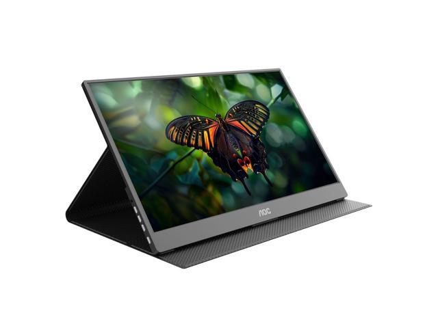 AOC - 16T15 15.6" IPS Portable Monitor, FHD, 1920x1080, 60Hz, 5Ms, USB-C,Carry Case / Stand - Black - image 6