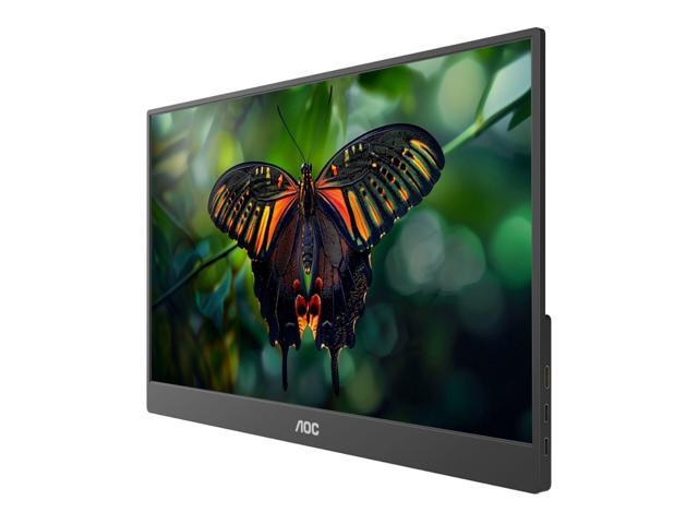 AOC - 16T15 15.6" IPS Portable Monitor, FHD, 1920x1080, 60Hz, 5Ms, USB-C,Carry Case / Stand - Black - image 4
