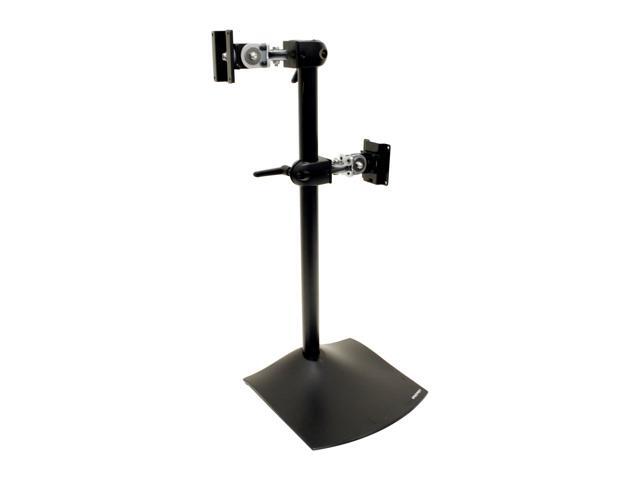 Ergotron 33-091-200 DS100 Dual-Monitor Desk Stand, Vertical (black)