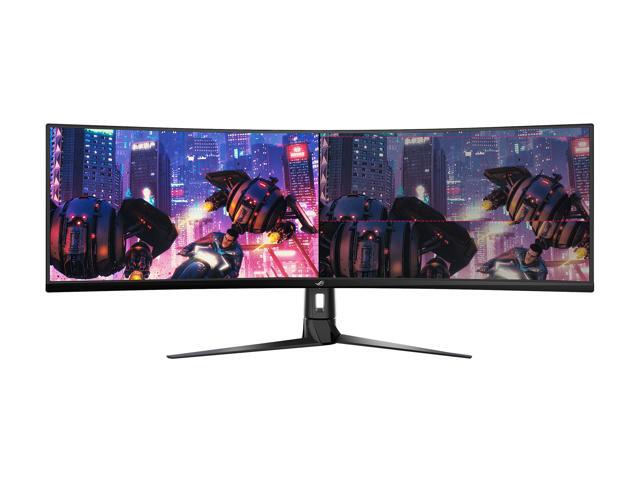 ASUS ROG Strix XG49VQ 49' Super Ultra-Wide HDR Curved Gaming Monitor - 32:9 (3840 x 1080), 144Hz, FreeSync 2, DisplayHDR 400, Eye Care with DP HDMI