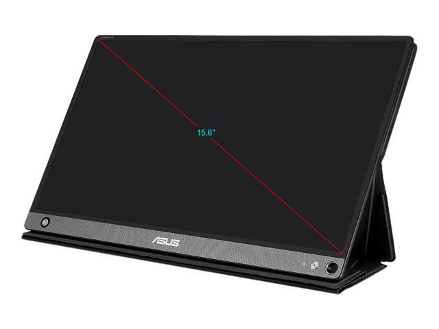 ASUS - ZenScreen Go 15.6" FHD IPS Portable Monitor with Foldable Smart Case (USB-C, Micro-HDMI) - Black - image 2