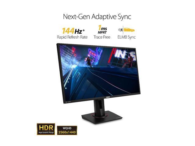 ASUS - TUF Gaming 27" 2K IPS 165Hz 1ms Gaming Monitor with G-SYNC and HDR (DisplayPort, HDMI) - Black - image 6
