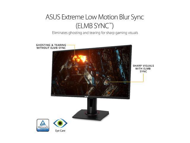 ASUS - TUF Gaming 27" 2K IPS 165Hz 1ms Gaming Monitor with G-SYNC and HDR (DisplayPort, HDMI) - Black - image 7