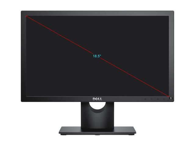 Dell E1916HV 19' (Actual size 18.5') HD 1366 x 768 VGA Anti-Glare Backlit LED LCD Monitor