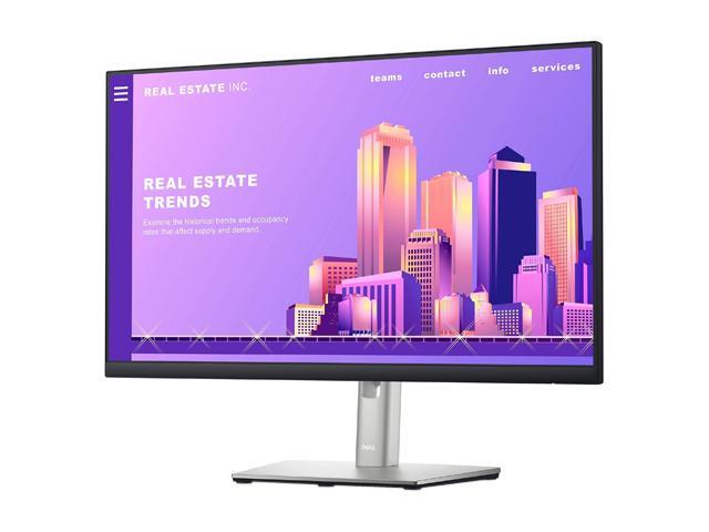 Dell P2422H 24' (23.8' Viewable) 1920 x 1080 Full HD IPS, VGA DisplayPort HDMI USB 3.2, VESA Swivel Tilt Height Adjust LED-Backlit Monitor