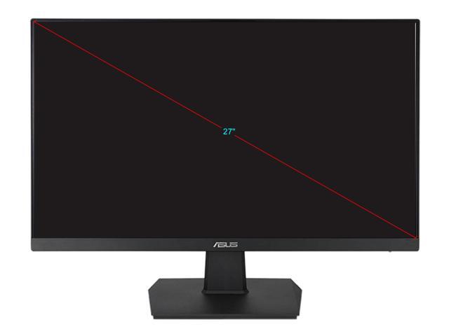 ASUS VA27EHE 27' Full HD 1920 x 1080 75Hz VGA HDMI Adaptive-Sync Asus Eye Care Low Blue Light and Flicker-Free Frameless Design LED Backlit IPS...