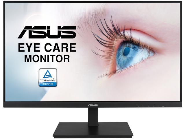 ASUS VA27DQSB 27' Monitor, 1080P Full HD, 75Hz, IPS, Adaptive-Sync, Eye Care, HDMI DisplayPort VGA USB Hub, Frameless, Ergonomic Design, VESA Wall.