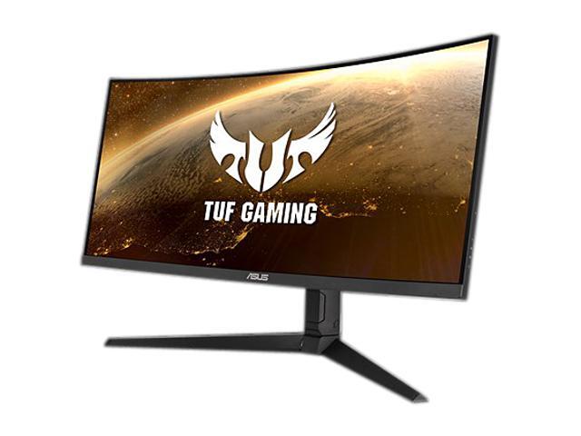 ASUS TUF 34' UWQHD 2K 1440P 165Hz with FreeSync Premium 1ms HDR400 Ultra Low Blue Light Anti Flicker Built-in Speakers Curved Gaming Monitor with...