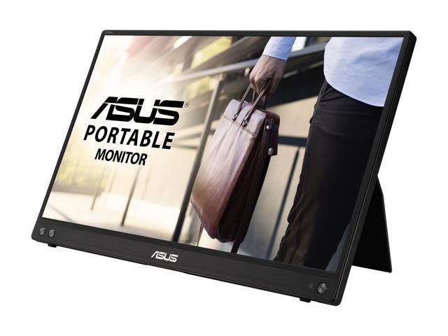 ASUS ZenScreen MB16ACV 15.6' 1080P Full HD, IPS, Eye Care, Flicker Free, Blue Light Filter, Kickstand, USB-C Power Delivery, for Laptop, PC, Phone,...