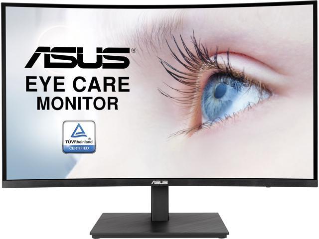 ASUS 27' 1080P Curved Monitor (VA27VQSE) - Full HD, IPS, 75Hz, 1ms, Adaptive-Sync/FreeSync, Low Blue Light, Flicker Free, VESA Mountable.