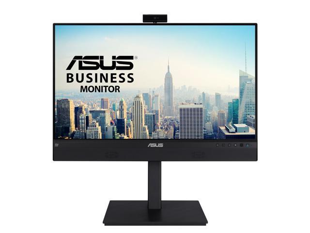 ASUS 23.8" 1080P Video Conferencing Monitor (BE24ECSNK) - Full HD, IPS, Built-in Adjustable 2MP Webcam, AI Noise-canceling Mic, Eye Care, USB-C.