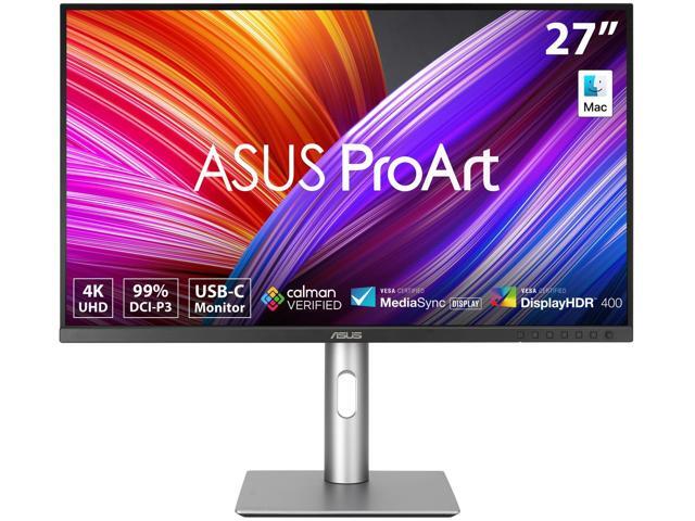 ASUS ProArt 27' UHD 4K 60Hz IPS 99% DCI-P3/Adobe RGB, Delta E < 2, Calman Verified, USB-C Computer Monitor with Height Adjustable, Swivel, Pivot &...