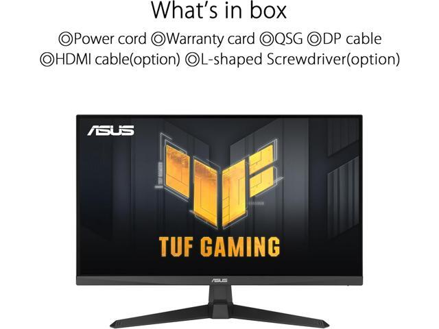 ASUS - TUF Gaming 24" FHD IPS 180Hz 1ms Gaming Monitor with FreeSync Premium (DisplayPort, HDMI) - Black - image 7