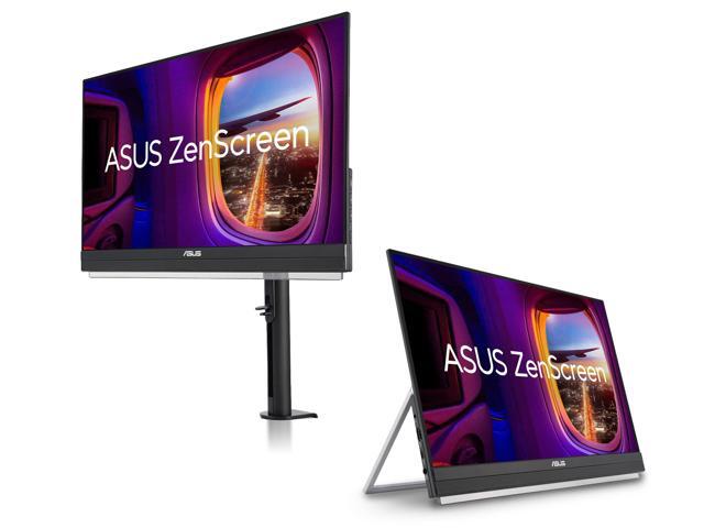 ASUS ZenScreen 22' (21.5' Viewable) 1080P Portable Monitor (MB229CF) - Full HD, IPS, 100Hz, USB-C PD 60W, Speakers, Carrying Handle, Kickstand,...