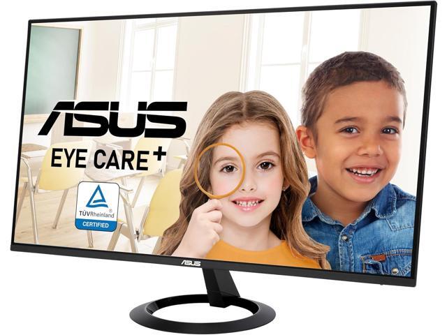 ASUS 27" (27-inch viewable) Eye Care Monitor (VZ27EHF) - Full HD (1920 x 1080), IPS, 100Hz, 1ms, Frameless, Adaptive-Sync, HDMI, Low Blue Light,...