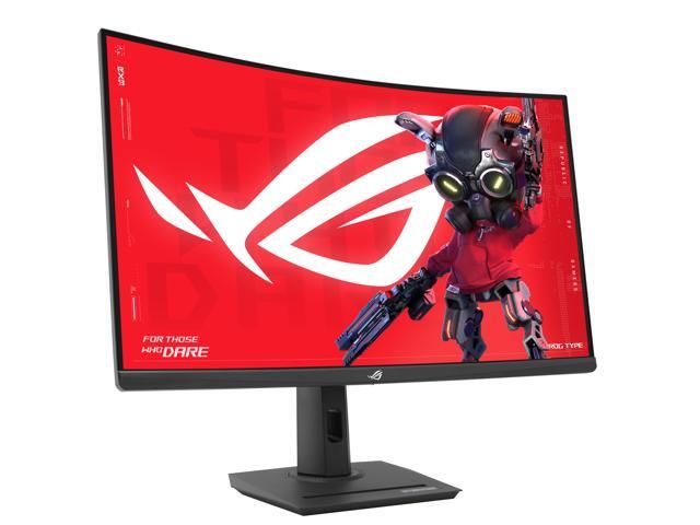 ASUS ROG Strix 32' WQHD 2K 1440P 180Hz with AMD FreeSync 1ms HDR400 ELMB Sync USB-C Ai Powered Curved Gaming Computer Monitor with Phone...