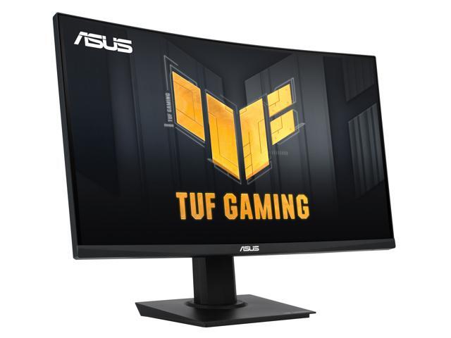 ASUS TUF 24' (23.6' viewable) Full HD 180Hz with AMD FreeSync (Adaptive Sync) 1ms HDR10 Curved Gaming Computer Monitor VG24VQER