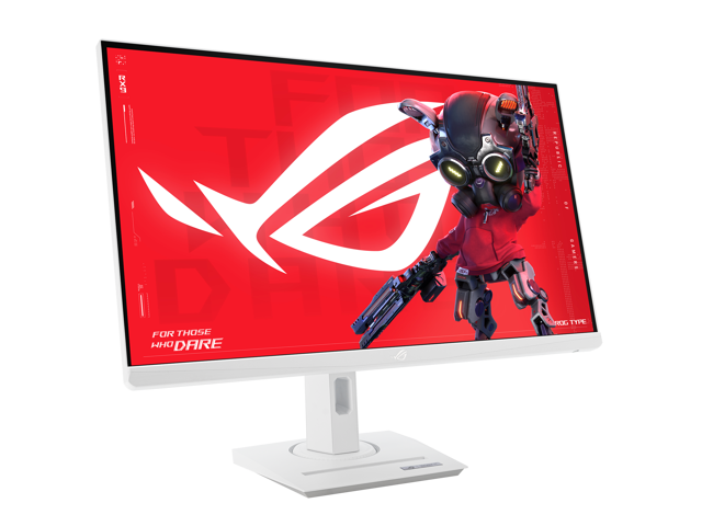 ASUS ROG Strix 27' DUAL MODE UHD 4K 160Hz Full HD 360Hz IPS FreeSync & G-Sync compatible 1ms HDR400 USB-C White Gaming Computer Monitor w/ Height...
