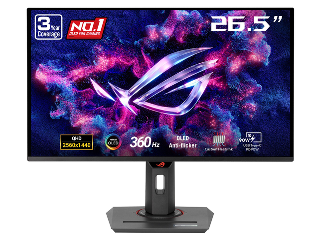 ASUS ROG Strix XG27ACDNG 27' QHD OLED Gaming Monitor 360Hz FreeSync & G-Sync Compatible
