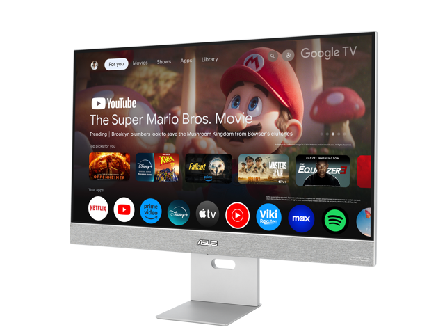 ASUS ZenScreen 27' 4K USB-C Smart Monitor (MS27UC) - UHD (3840 x 2160) IPS, 99% sRGB, Google TV, Harman Kardon Speakers, USB-C 90W PD, USB Hub,...