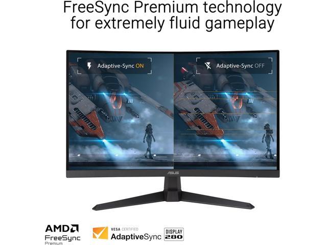 ASUS TUF Gaming 27" 1080P Curved Monitor (VG27VQM1B) - Full HD, 1500R, 280Hz, 1ms, Extreme Low Motion Blur, FreeSync Premium, Shadow Boost, Eye...