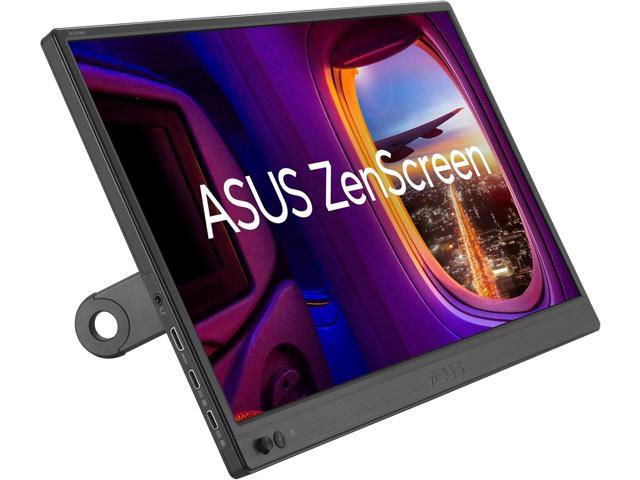 ASUS ZenScreen 16' Full HD 60Hz IPS Portable Computer Monitor Dual USB-C with 360° detachable kickstand enabling easy tilt adjustments in either...
