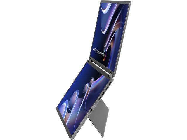 ASUS ZenScreen Duo OLED 360° Foldable Portable Monitor (MQ149CD) - Dual 14-inch, 16:10, 1920x1200, DisplayHDR400 True Black, 100% DCI-P3, Delta