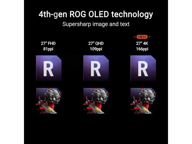 ASUS - ROG Strix 27" 4K OLED 240Hz 0.03ms Gaming Monitor with FreeSync Premium Pro and HDR (DisplayPort, HDMI) - Black - image 7
