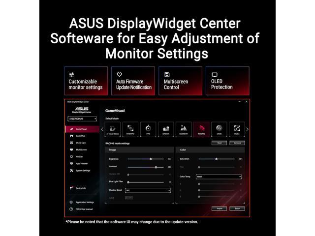 ASUS - ROG Strix 27" 4K OLED 240Hz 0.03ms Gaming Monitor with FreeSync Premium Pro and HDR (DisplayPort, HDMI) - Black - image 12