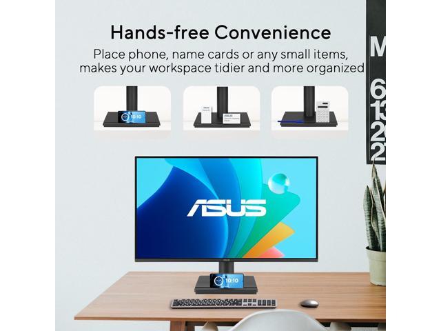 ASUS 24'' (23.8' viewable) Full HD 120Hz IPS with Adaptive-Sync 1ms Low Blue Light, Flicker Free, Computer Monitor with phone accessory slot stand...