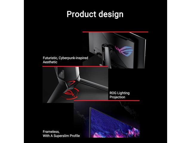 ASUS - ROG Strix 32" 4K OLED 240Hz 0.03ms Gaming Monitor with G-SYNC/FreeSync Premium Pro and HDR (DisplayPort, HDMI) - Black - image 10