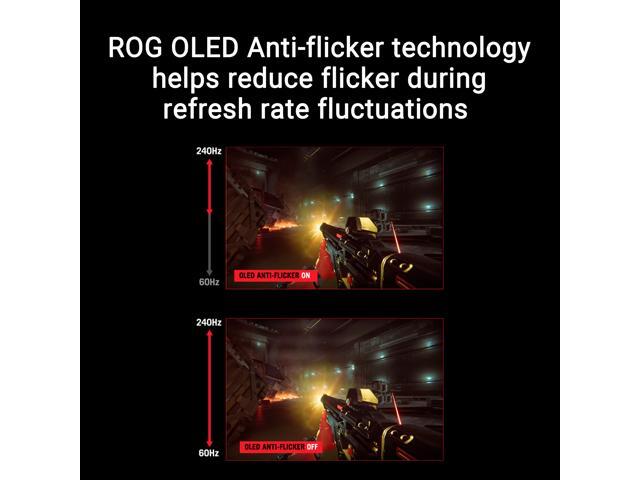 ASUS - ROG Strix 27" 2K OLED 240Hz 0.03ms Gaming Monitor with FreeSync Premium and HDR (DisplayPort, HDMI) - Black - image 9