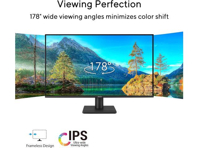 Open Box - ASUS 27'' QHD 2K 1440P 75Hz IPS with Adaptive-Sync Built-in Speakers Low Blue Light Flicker Free Computer Monitor with phone accessory...