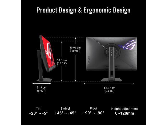 ASUS - ROG Strix 27" Dual Mode (5K 165Hz, 2K 330Hz) 1ms Gaming Monitor with FreeSync Premium Pro and HDR - Black - image 10
