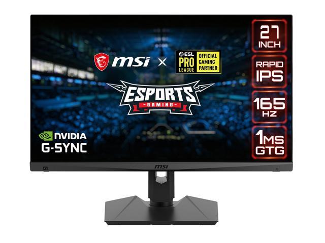 MSI Optix MAG274QRF-QD 27' WQHD 2560 x 1440 (2K) 1ms (GTG) 165 Hz 2 x HDMI, DisplayPort, USB-C NVIDIA G-Sync Compatible Gaming Monitor with Quantum.