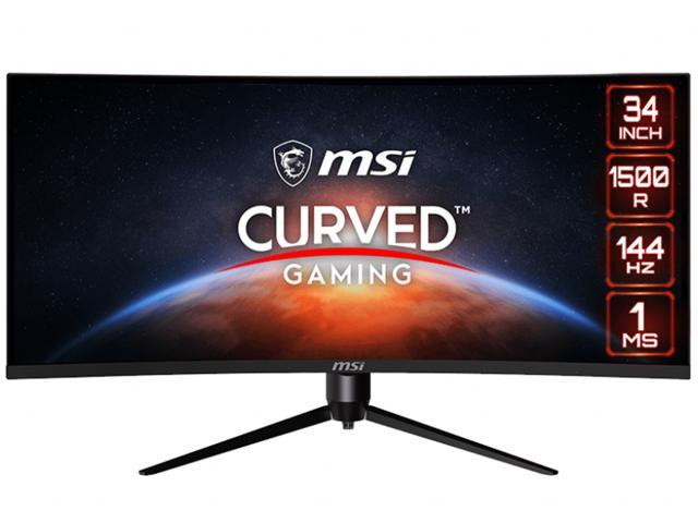 MSI Optix MAG342CQR 34' UWQHD 3440 x 1440 (2K) 1ms (MPRT) 144 Hz 2 x HDMI, DisplayPort AMD FreeSync Curved Gaming Monitor