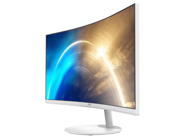 MSI - Pro MP341CQW 34" Curved UWQHD 100Hz 1ms FreeSync Monitor ,Built-in Speakers (DisplayPort, HDMI, ) - Matte White - image 4