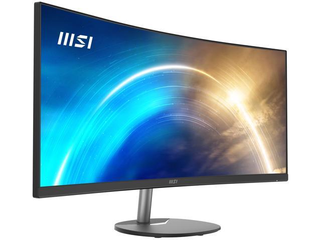 MSI - Pro MP341CQ 34" LCD QHD 100Hz 1ms FreeSync Monitor ,Built-in Speakers (DisplayPort, HDMI ) - Matte Black - image 4