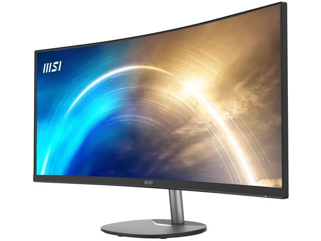 MSI - Pro MP341CQ 34" LCD QHD 100Hz 1ms FreeSync Monitor ,Built-in Speakers (DisplayPort, HDMI ) - Matte Black - image 5