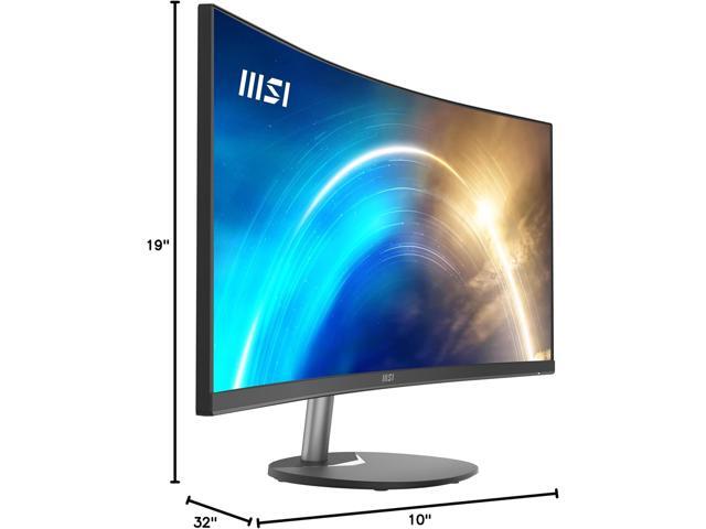 MSI - Pro MP341CQ 34" LCD QHD 100Hz 1ms FreeSync Monitor ,Built-in Speakers (DisplayPort, HDMI ) - Matte Black - image 9